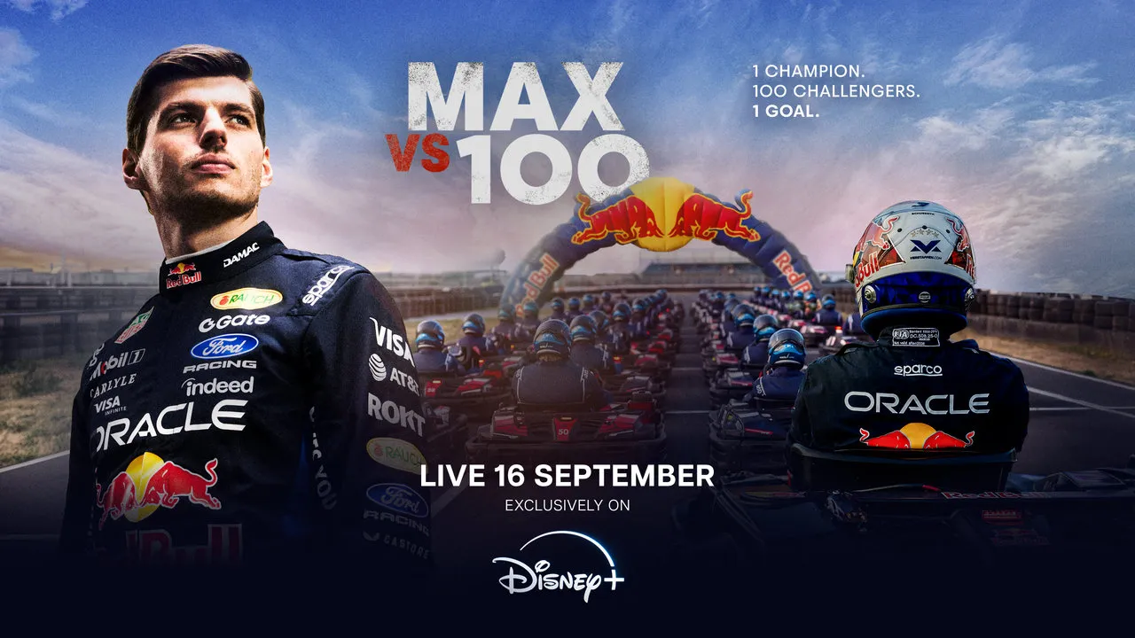 Max vs 100: maxvs100 keyvisual 16x9 finalred